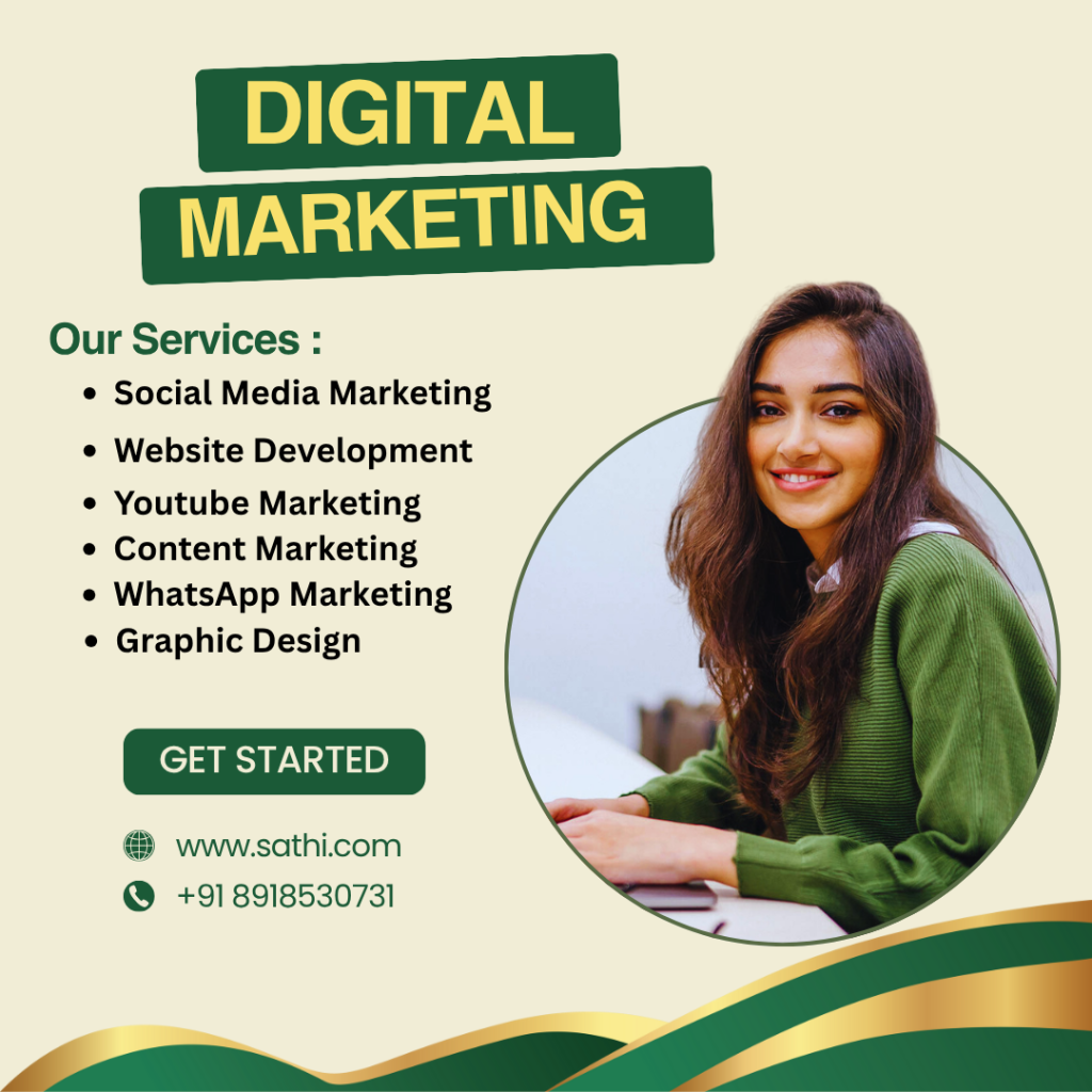 dark green and yellow digital marketing agency instagram post